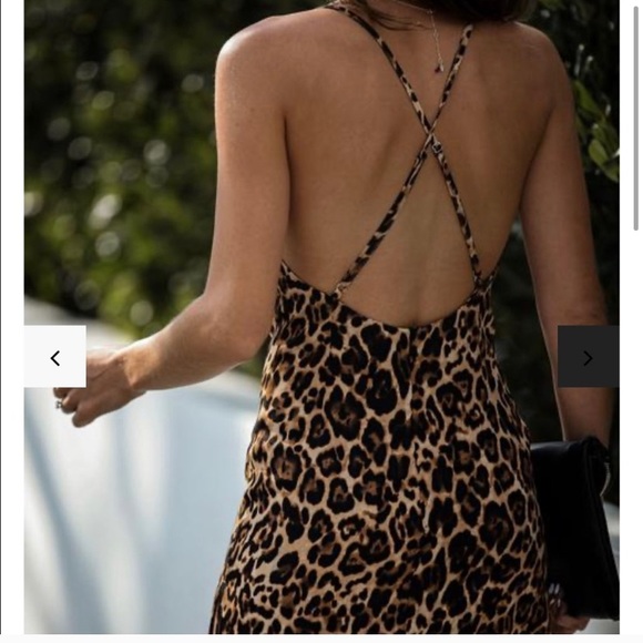 VICI Collection mini leopard slip dress - Picture 2 of 5